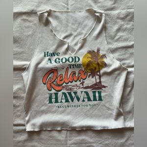 Relax Hawaii Graphic Tank Top
